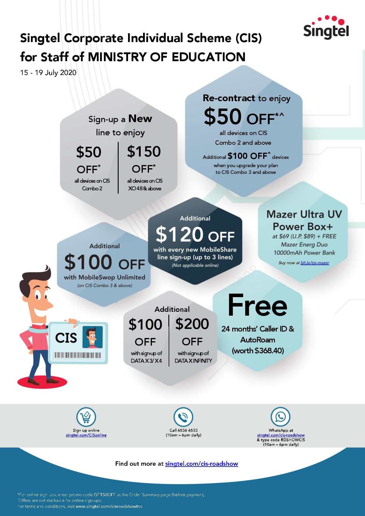 Singtel Corporate Individual Scheme CIS for July 2020 Part Two